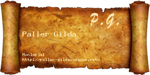 Paller Gilda névjegykártya